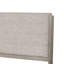 Grand lit Rizvi, tête de lit tapissier, tissu gris, bois massif-111734959