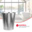  Corbeille pour déchets en acier inoxydable martelé 1,32 gallon-2071233345