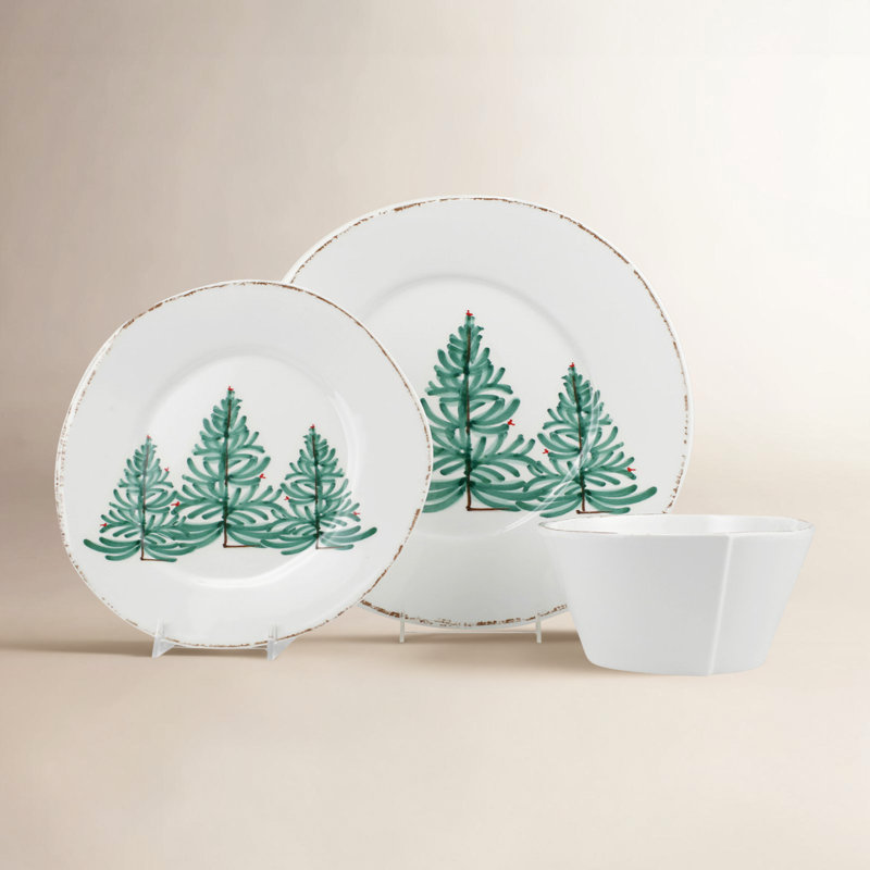 Melamine Lastra Holiday Piece Handmade Melamine Dinnerware Set