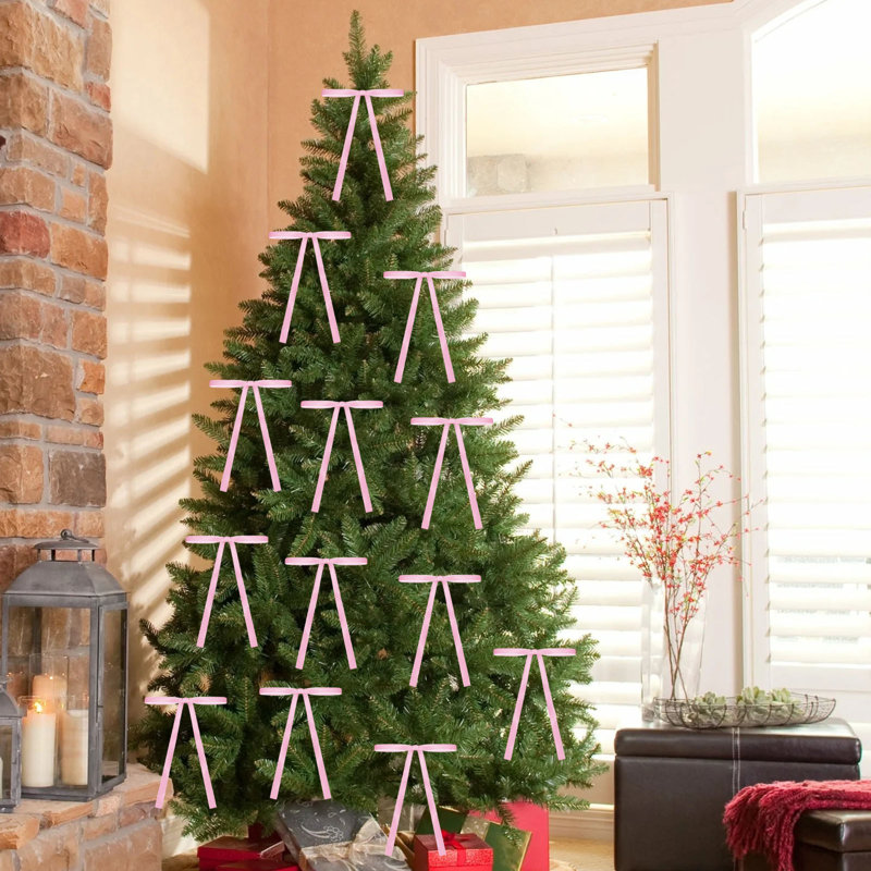 Boucles en velours pour boucles d'arbre de Noël, K