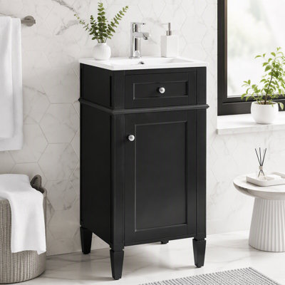 16-inch Bathroom Vanity with Ceramic Sink
