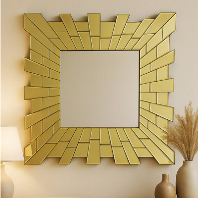 Vickie Solid Wood Flat Mirror