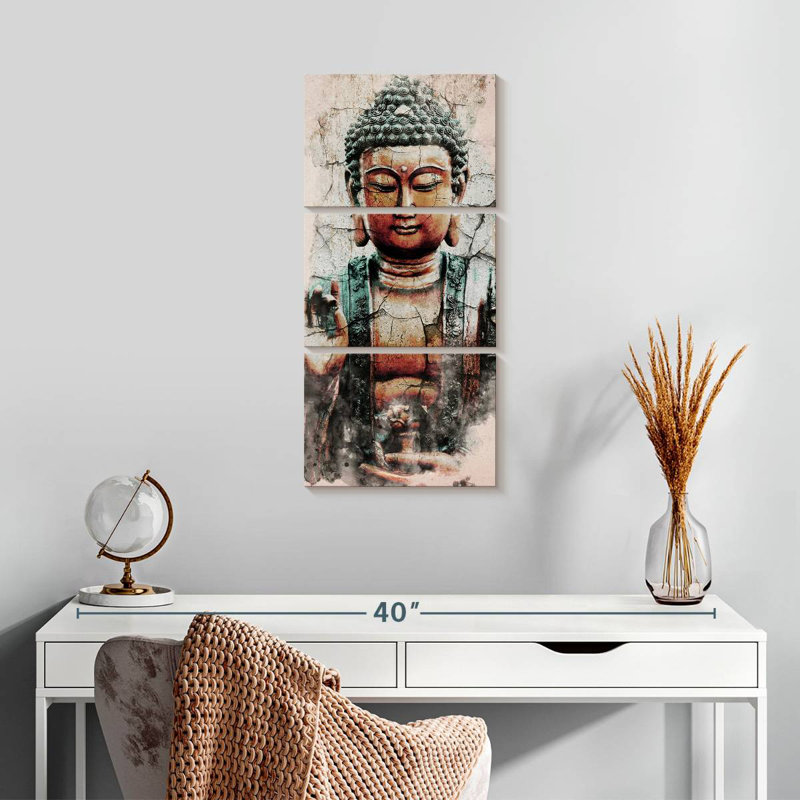 Mystical Buddha, 27" H x 12" W