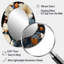 Magnifique miroir mural ovale blanc Magnolia Blooms-938143109