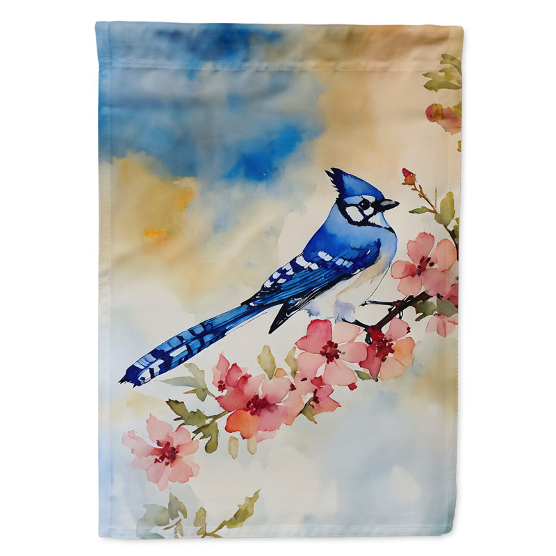 Drapeau de jardin bleu Jay_DAC3187