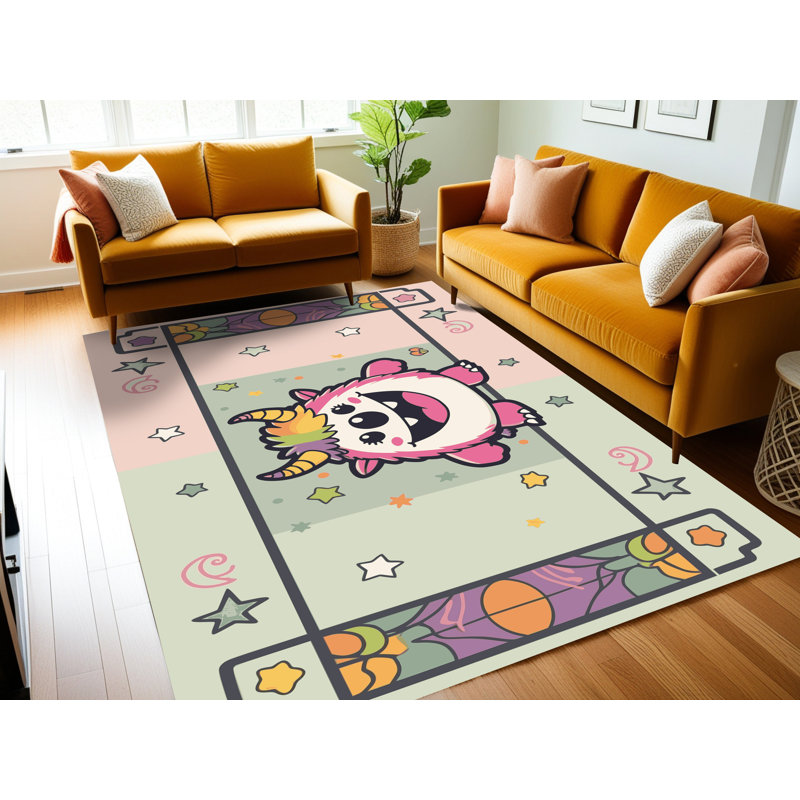 Tapis de Noël lavable The Holiday Aisle®, Rectangle 5 pi x 7 pi