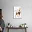 «Season's Greetings Deer», reproduction d'art textuel sur toile-370937646-370937647