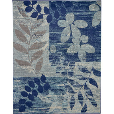 Tapis bleu marine Deedra