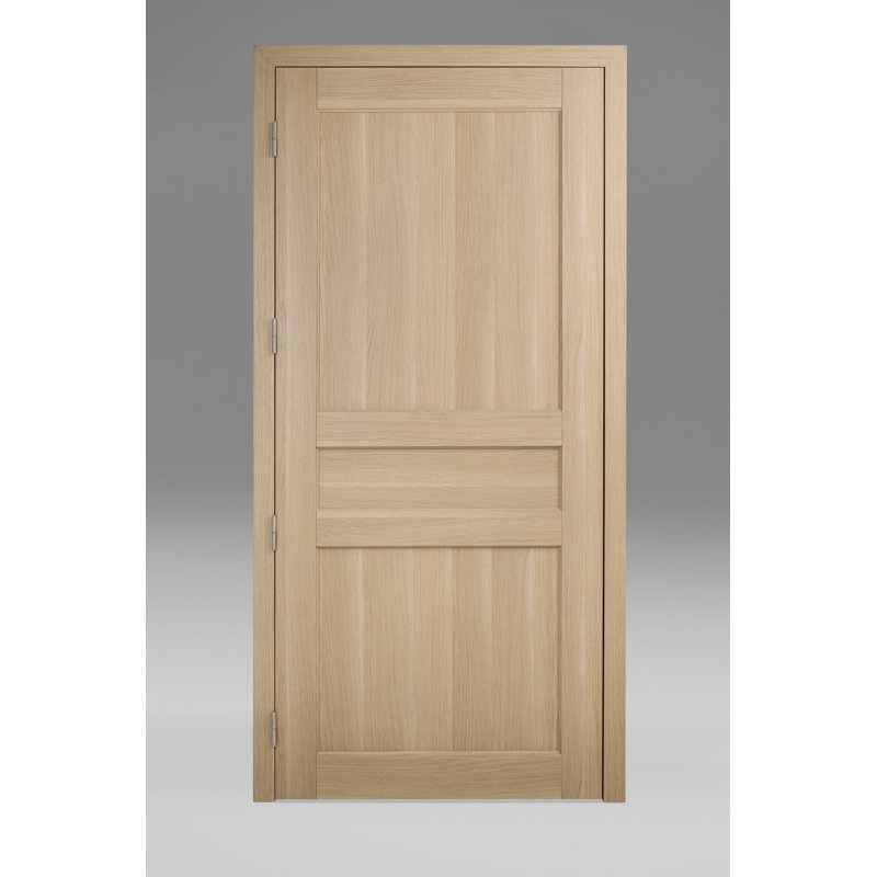 Porte intérieure pré-montée Urban Classic en chêne blanc préfini de finition italienne, 32 po x 96 po