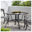 Outdoor Cast Aluminum Circular Dining Table, Bronze