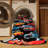 Machine Washable Transportation Black Area Rug