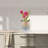 Dilraaj Gold and Blue Cylinder Ceramic Table Vase Set