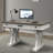 Kelsie-Mae Adjustable Solid Wood Top Writing Desk with Power Outlet-50305737