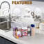 Bacs de rangement en plastique transparent avec couvercles - Contenants de rangement empilables pour garde-manger, armoire, réfrigérateur, salle de bain et rangement