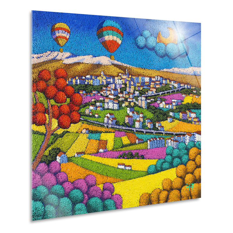 Mountain Landscape 1 Piece Wall Art, 65cm H x 65cm W