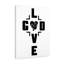 Love God - Wrapped Canvas Print-1221940956