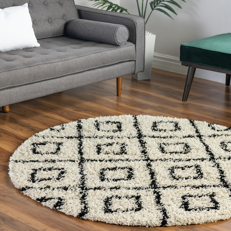 Attore Geometric Indoor Rug, Round 10'