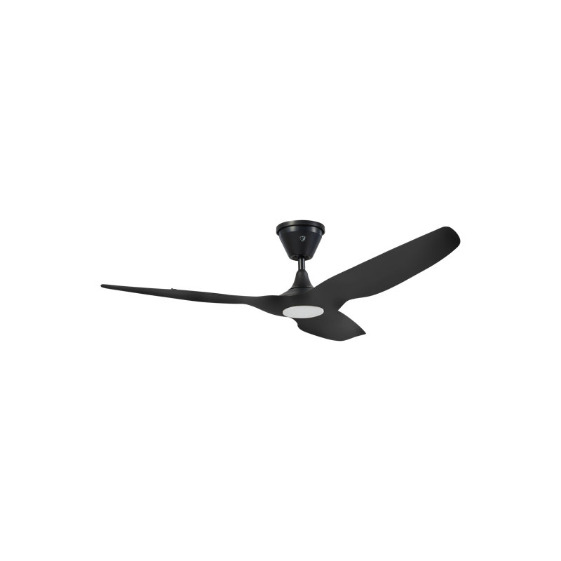Haiku Coastal 3 - Blade Outdoor LED Smart Propeller Ceiling Fan with Remote Control and Light Kit Included, 52"