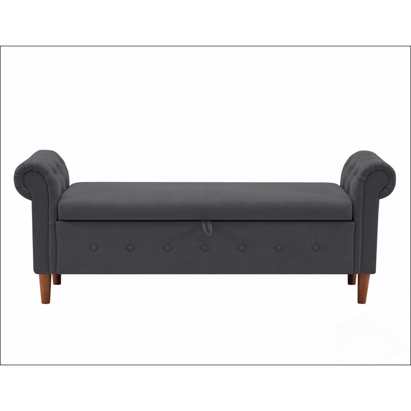 Tabouret de rangement rectangulaire multifonctionnel