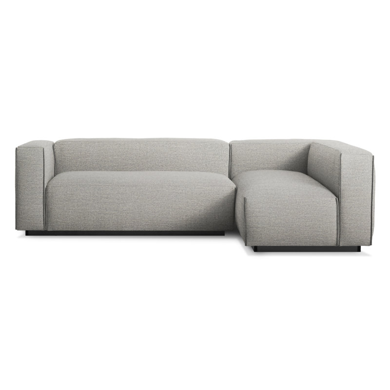Cleon Modular Sectional, Maharam Meld in Panda, Left Hand Facing