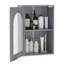 Framed Mirrored Medicine Cabinet Adjustable Shelves