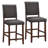 Jennifer Home Upholstered Back Stool with Wood Base for Kitchen-86625587-87378904