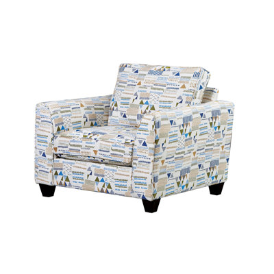 Chaise contemporaine l 46,4 po, multicolore
