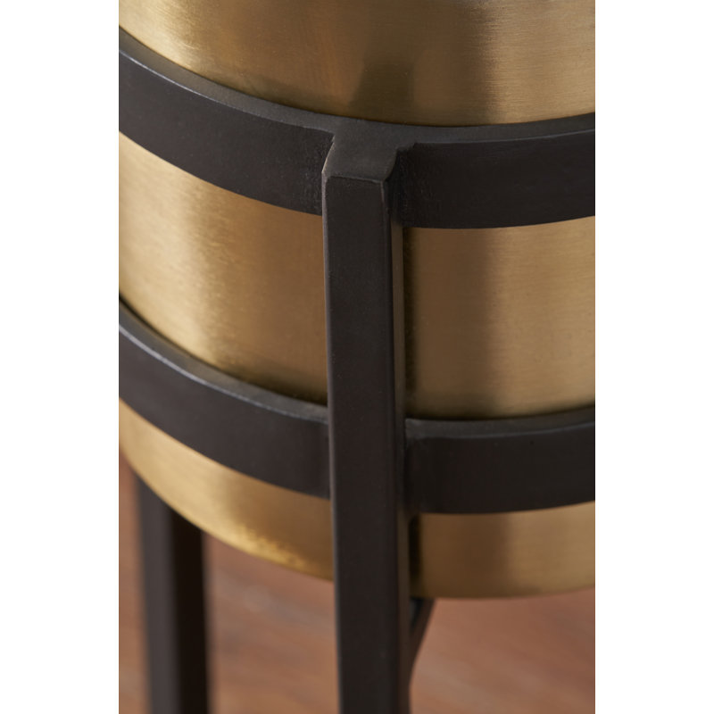 Handmade Metal Elevated Planter, 55cm H x 21cm W x 22cm D