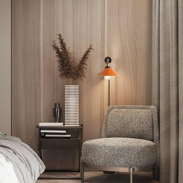 Plug-in Armed Sconce, Orange