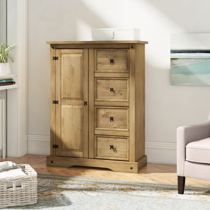 Gracie Oaks Androula 1 Door Wardrobe & Reviews | Wayfair.co.uk