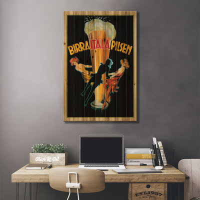 «Birra Itala Pilsen, 1920 Ca.» "By Top Art", impression sur toile