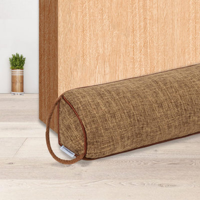 Weighted Under Door Draft Stopper,Triangular Door Draft Blocker With Hook Loops For Easy Install, Save Energy, Home Room Essentials