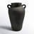 16.3"H x 8.5"Dia. Vase - Black Terracotta-321725634