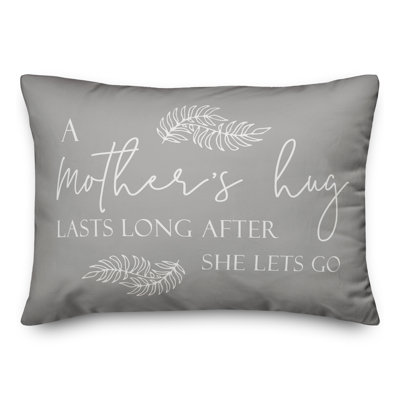  Coussin lombaire «A Mother's Last Long Long After She Lets Go»