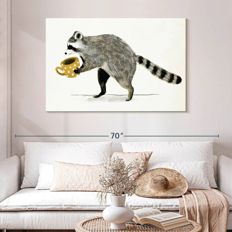 Rascally Raccoon III, H 32 po x l 48 po