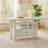 Lea Counter Height Dining Table, Wine Racks, 72 Inch Antiqued White