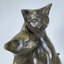 Bronze Double Cats Sculpture
