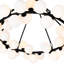 Lustre noir de 39 po pour le salon Bucurel, grand vestibule - globe 70 lumières avec culot G9 - compatible DEL, chaîne réglable - certifié BACL-599069104