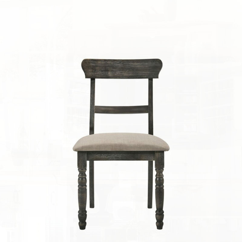 Ensemble de chaises d'appoint avec pieds avant tournés pour un attrait rustique complexe