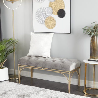 Dayzia Velvet Upholstered Bench