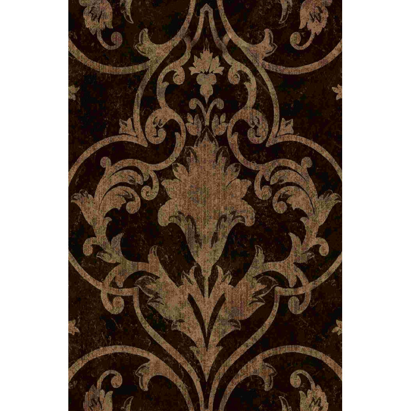 «Mocha Scroll with Gems», reproduction sur toile tendue, H 18 po x l 12 po