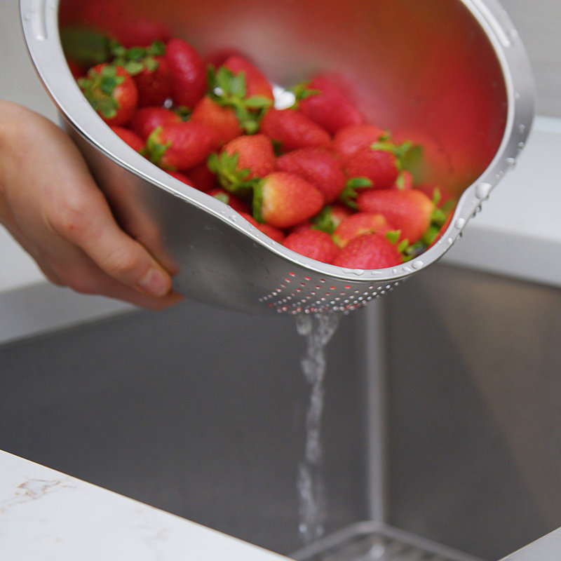 JOYCE CHEN® 9.5-In. Rice Washer, Colander & Strainer