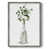 Toile encadrée argent patiné