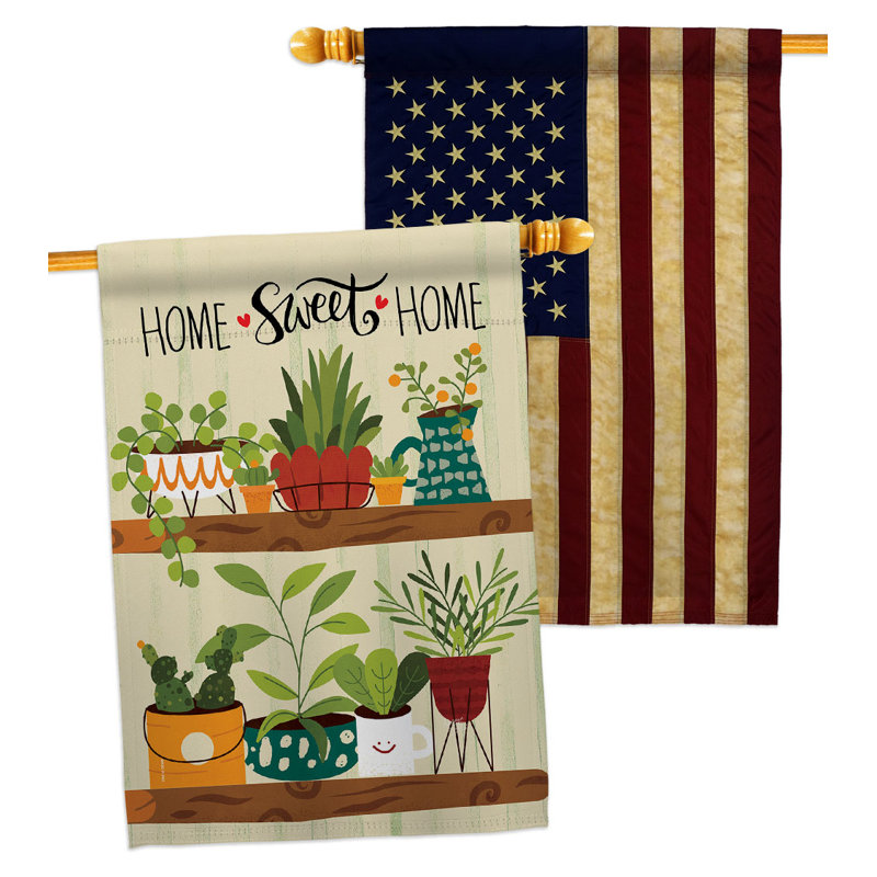 Drapeau de maison 40 po x 28 po Group Plants