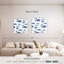 Ashelle abstrait poisson bleu-109359425