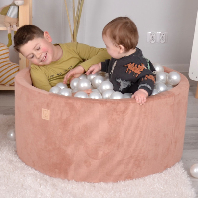Eco Ball Pit - 90 x 27 x 5 cm with 200 x 6 cm Balls, Pink