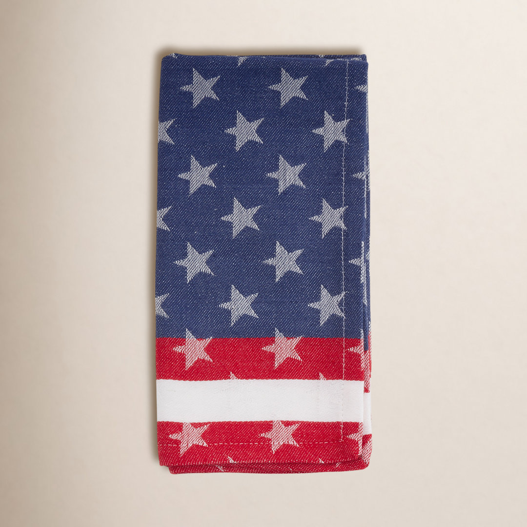 100% Cotton Striped Square Napkin (Set of 4) Birch Lane™