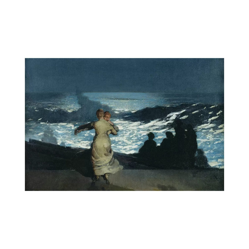 Summer Night, 1890 by Winslow Homer - Painting on Canvas, Wrapped Canvas, 66.04cm H x 101.6cm W x 1.91cm D