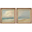 «Soft Coastal Beach Horizon Sky and Sea», ensemble de 2 reproductions d'art encadrées-1979870467-1979870479
