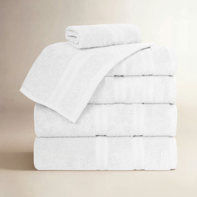 6-Piece Quick-Dry Cotton Towel Set